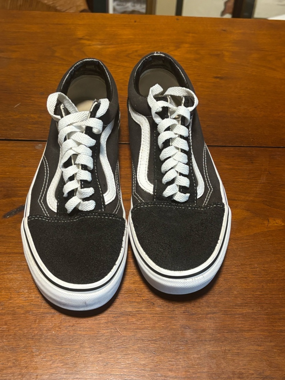 Vans Old Skool Unisex Black/White Size 7.5 Men 9 Women Style 500714